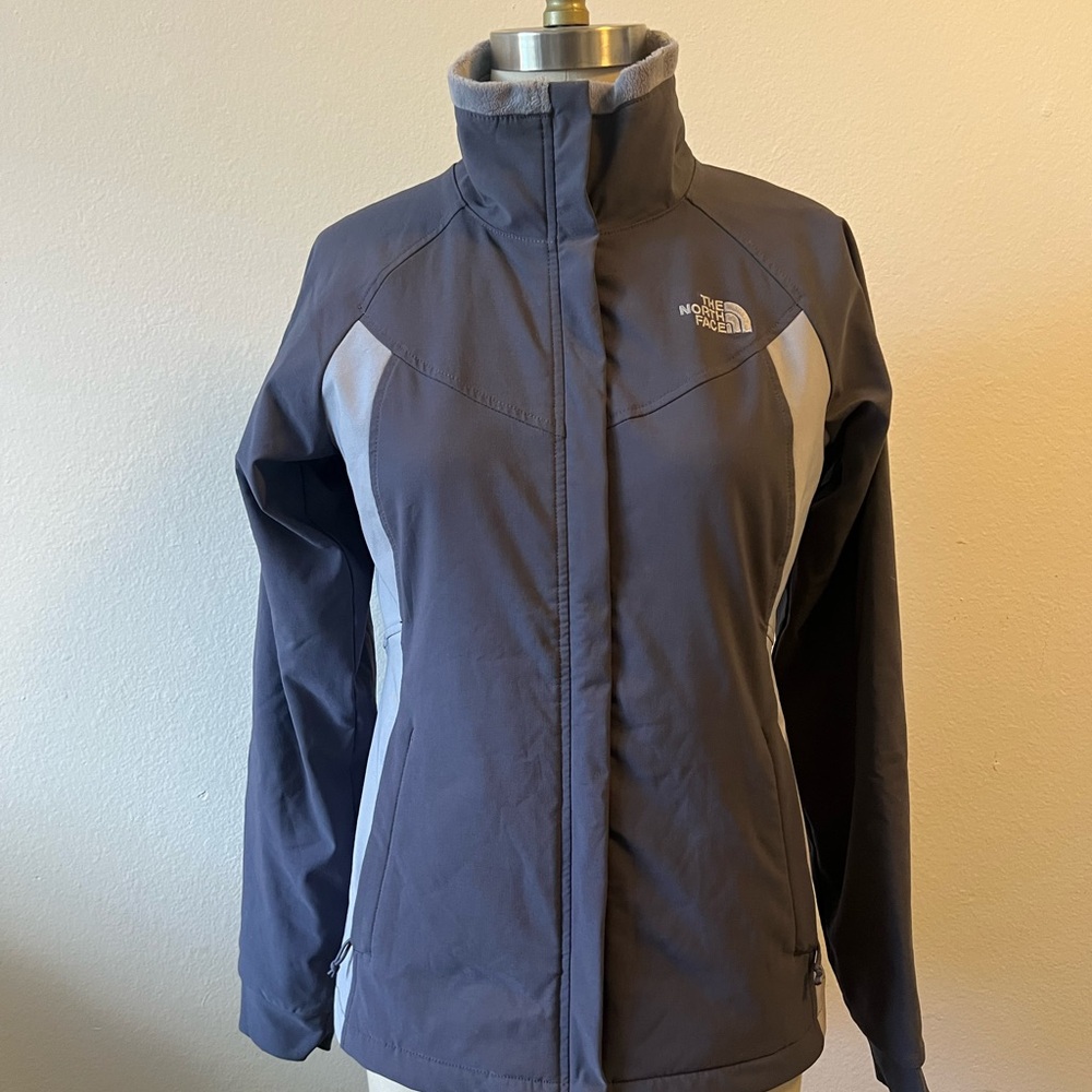 The North Face Women's Gray/Purple Ski Jacket